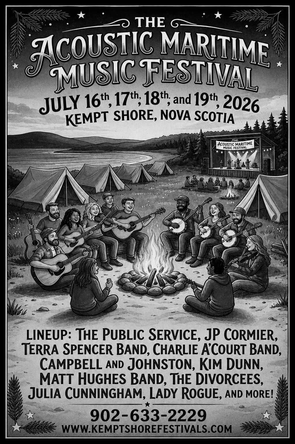 Acoustic Maritime Music Festival Poster